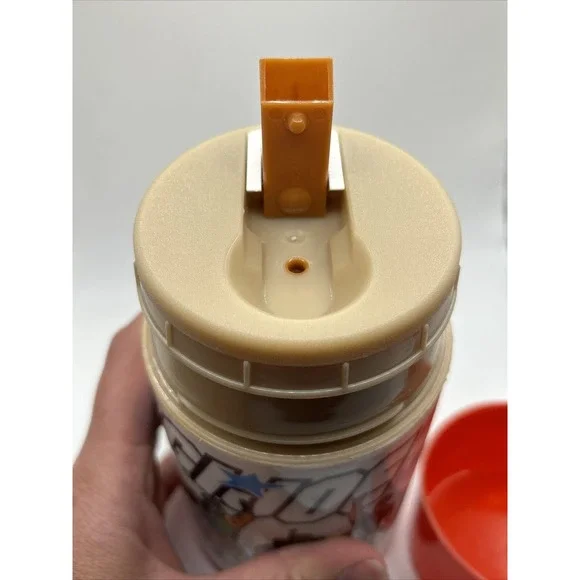 PLASTIC THERMOS GI JOE 1985 HASBRO BRADLEY ALADDIN INDUSTRIES - Picture 8 of 9